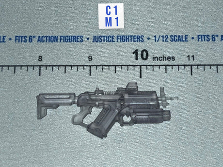 1/12 Scale Futuristic Rifle with Grenade Launcher - Valaverse Praetorian Wraith 2.0