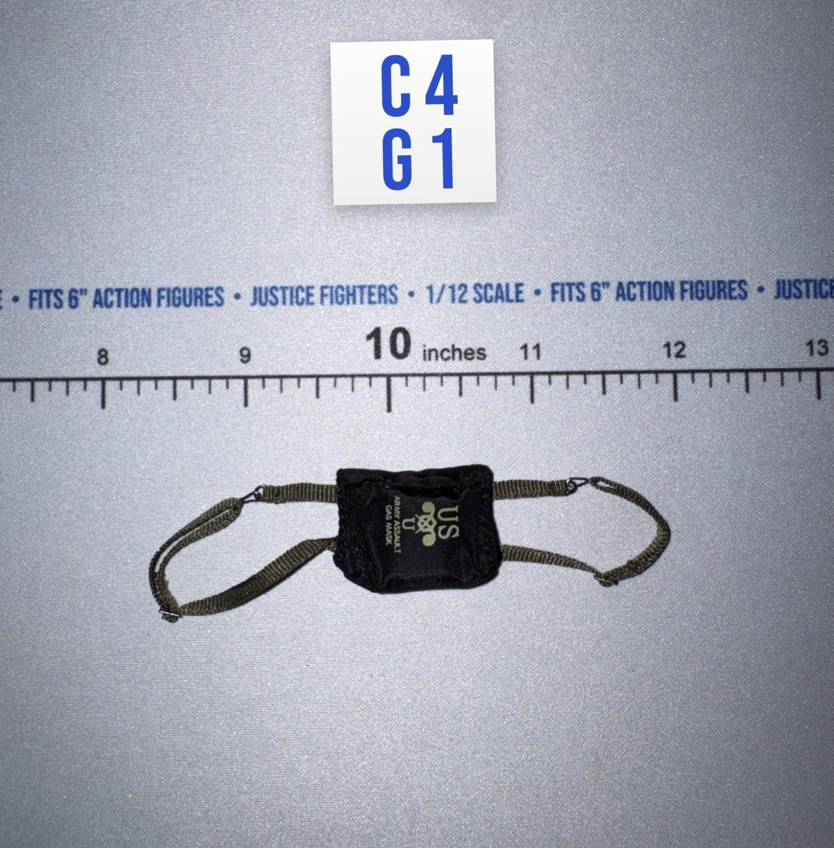 1/12 Scale WWII US Gas Mask Bag - Private Caparzo DiD XA80011