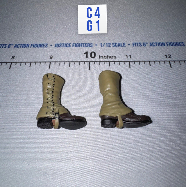 1/12 Scale WWII US Boots and Leggings - Private Caparzo DiD XA80011