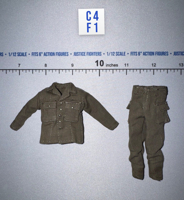 1/12 Scale WWII US HBT Uniform - Private Caparzo DiD XA80011