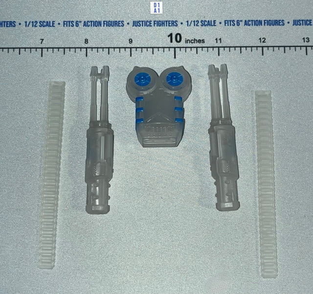 1/12 Scale Glow in the Dark Chain Guns with Backpack - Praetorian Pyre - Valaverse
