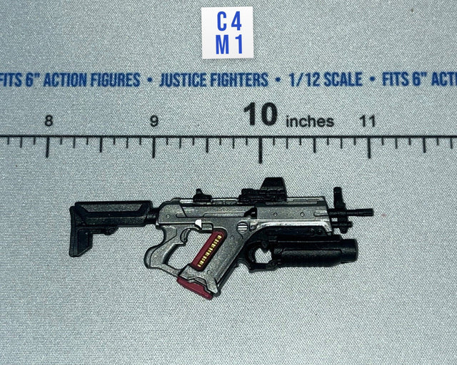 1/12 Scale Futuristic Rifle with Grenade Launcher - Valaverse Weapons Pack Kilo