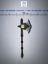 1/12 Scale Medieval Fantasy Battle Axe - Malleus 2 - Mythic Legions - Four Horsemen