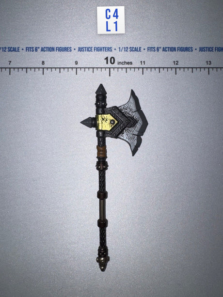 1/12 Scale Medieval Fantasy Battle Axe - Malleus 2 - Mythic Legions - Four Horsemen