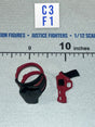 1/12 Scale Modern Era Revolver / Holster Leg Straps - Pandora (Black) Valaverse